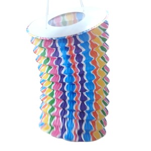 LANTERNA SANFONADA DE PAPEL 16CM 1668