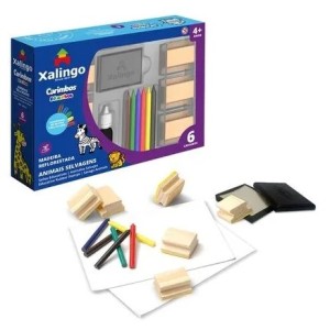 CARIMBOS EDUCATIVOS ANIMAIS SELVAGENS XALINGO