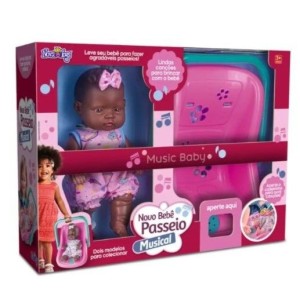 NOVO BEBE PASSEIO MUSICAL NEGRA