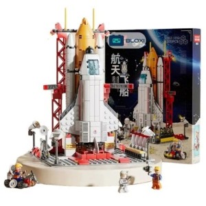 BLOCO DE MONTAR SPACE SHUTLE C/ BONECO 500PCS