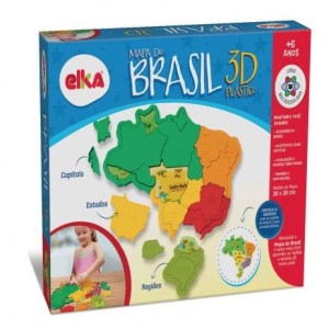 MAPA DO BRASIL 3D ELKA
